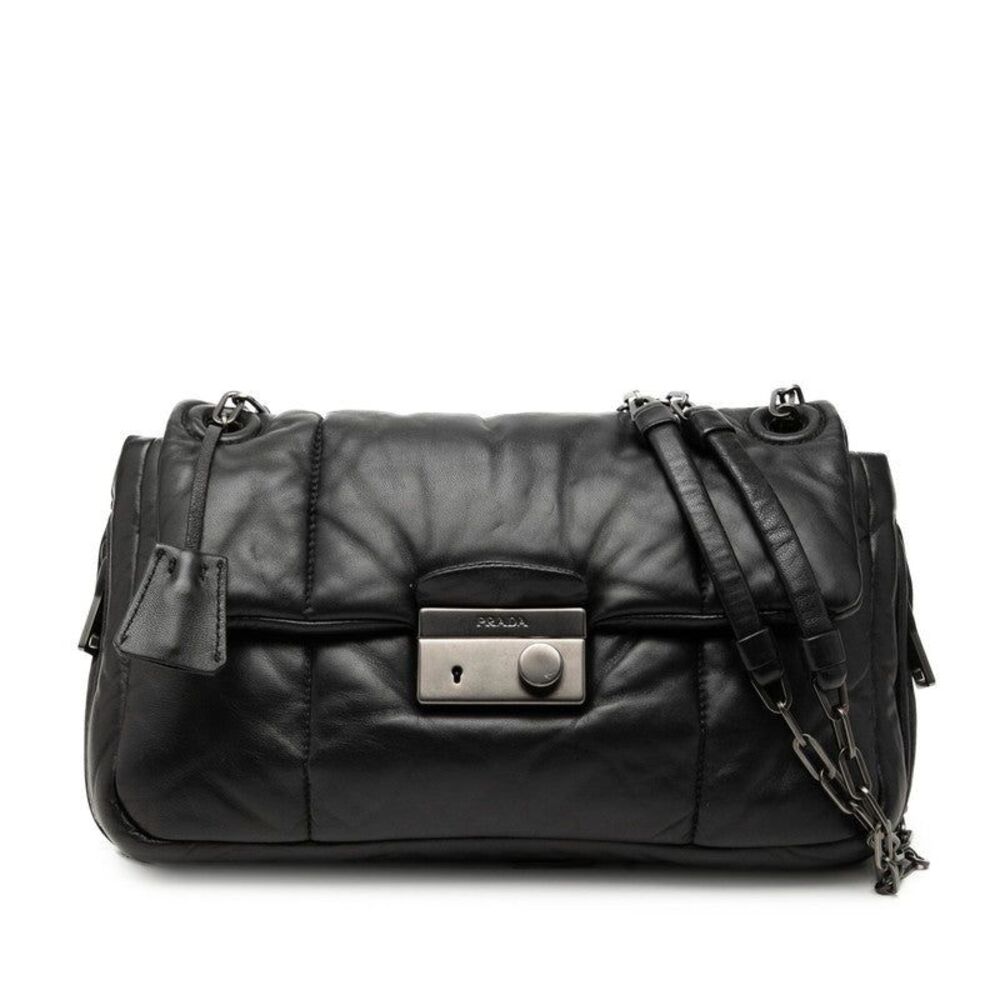 Prada Nappa Bomber Chain Shoulder Bag